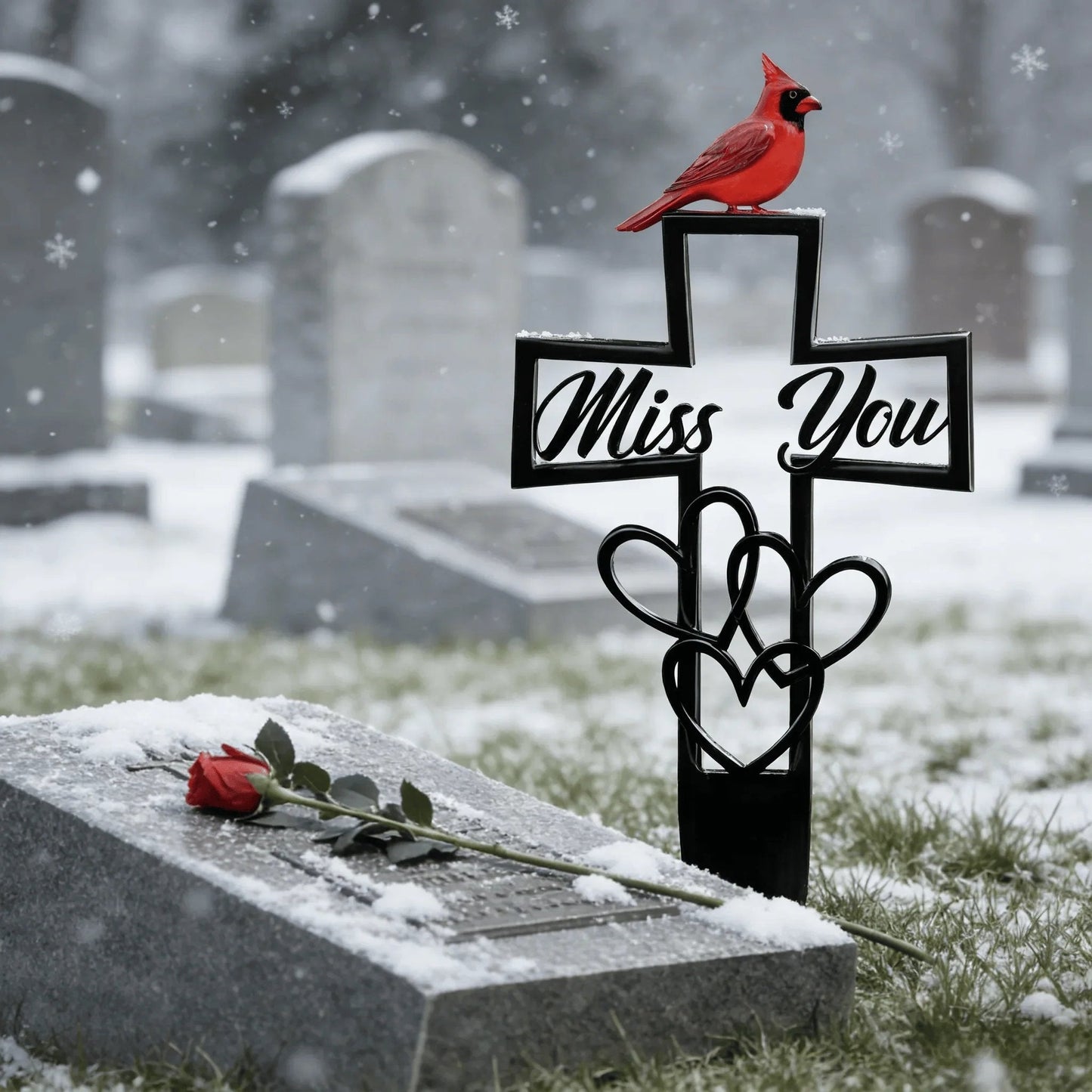 🐦LAST DAY 50% OFF -💖Metal Cemetery Memorial Plaque for Remembrance✝️