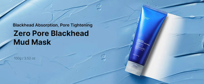 Zero Pore Blackhead Mud Facial Mask - Skin Cooling & Pore Tightening