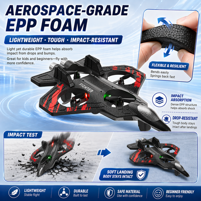🔥BVJ® Foam RC Stunt Plane🛩️-Capable of 360° flips and stunt rolls🎉