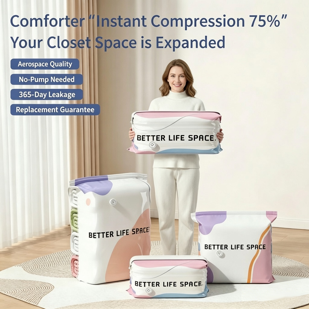 🚚Last day: 78% off丨FREE SVOZK® No-Pump 3D Vacuum Storage Bags