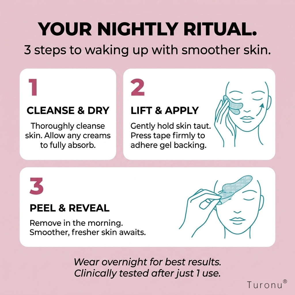 𝐎𝐟𝐟𝐢𝐜𝐢𝐚𝐥 𝐁𝐫𝐚𝐧𝐝 𝐒𝐭𝐨𝐫𝐞丨Turonu® Peptide-Infusion Face & Eye Repair Tape🌛-Visibly diminishes fine lines overnight.