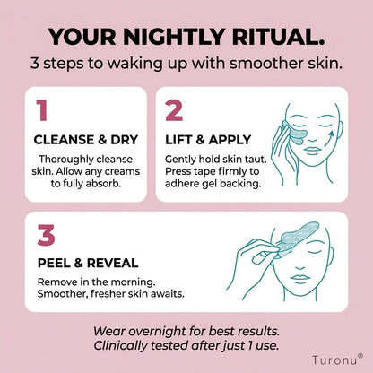 𝐎𝐟𝐟𝐢𝐜𝐢𝐚𝐥 𝐁𝐫𝐚𝐧𝐝 𝐒𝐭𝐨𝐫𝐞丨Turonu® Peptide-Infusion Face & Eye Repair Tape🌛-Visibly diminishes fine lines overnight.