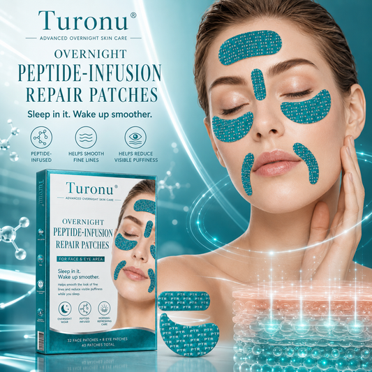 𝐎𝐟𝐟𝐢𝐜𝐢𝐚𝐥 𝐁𝐫𝐚𝐧𝐝 𝐒𝐭𝐨𝐫𝐞丨Turonu® Peptide-Infusion Face & Eye Repair Tape🌛-Visibly diminishes fine lines overnight.