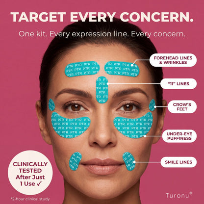 𝐎𝐟𝐟𝐢𝐜𝐢𝐚𝐥 𝐁𝐫𝐚𝐧𝐝 𝐒𝐭𝐨𝐫𝐞丨Turonu® Peptide-Infusion Face & Eye Repair Tape🌛-Visibly diminishes fine lines overnight.