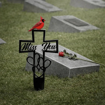 🐦LAST DAY 50% OFF -💖Metal Cemetery Memorial Plaque for Remembrance✝️