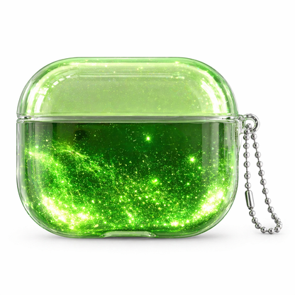 ✨ REBYIPO® Glow-in-the-Dark Liquid Glitter Headphone Case for AirPods 1/2/3/4 & Pro