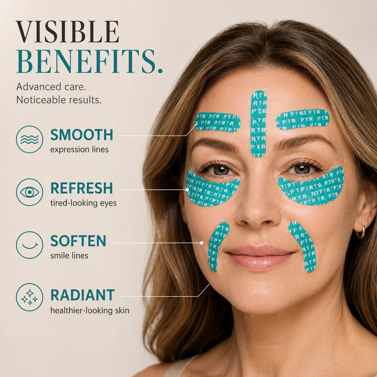 𝐎𝐟𝐟𝐢𝐜𝐢𝐚𝐥 𝐁𝐫𝐚𝐧𝐝 𝐒𝐭𝐨𝐫𝐞丨Turonu® Peptide-Infusion Face & Eye Repair Tape🌛-Visibly diminishes fine lines overnight.